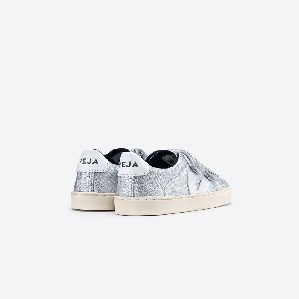 Trainers Silver Veja Sneakers VEJA Esplar In White Silver