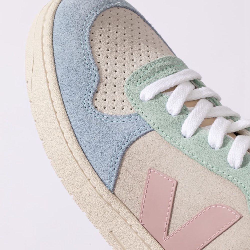 Veja Womens Sneakers India Shop - Veja V-10 Suede Multicolor